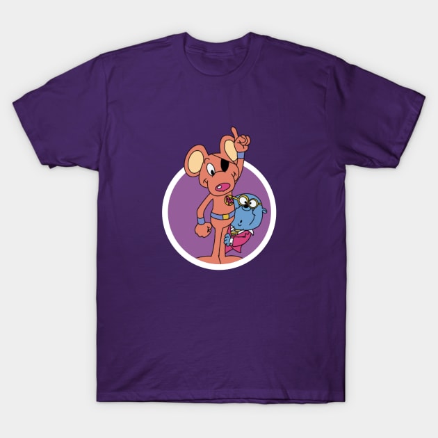 Danger Mouse & Penfold. T-Shirt by ScarlettVisuals